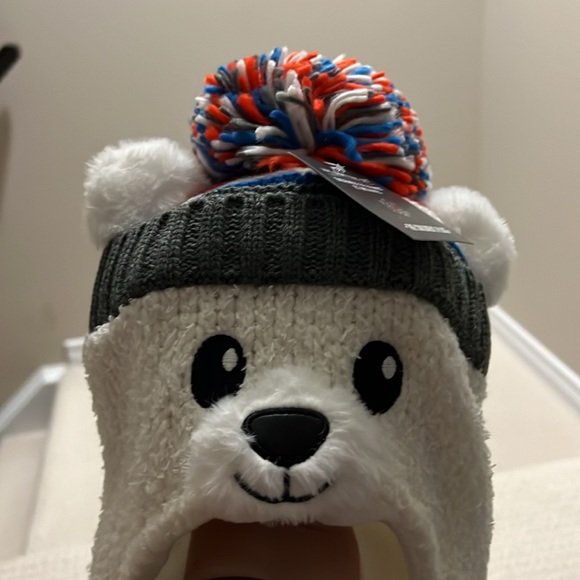 NWT - Polar Bear Hat And Mittens Set. Size XS (6-12 months). - Picture 9 of 10